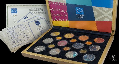 Greece 2004 Olympic Games Athens 18 coin set