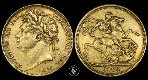 1822 George IV gold sovereign