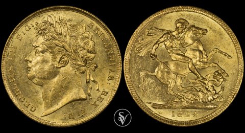 1824 George IV gold sovereign 