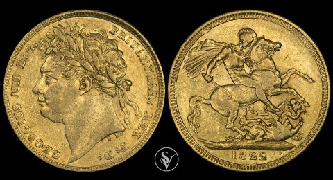 1822 George IV gold sovereign