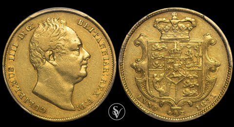 1831 William IV gold sovereign XF 45 PCGS