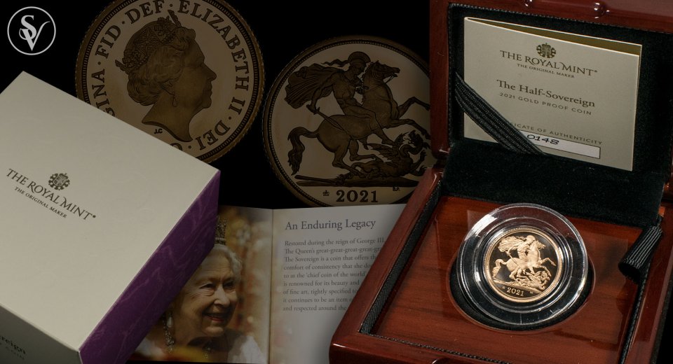 2021 Elizabeth II proof half sovereign 