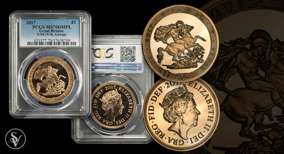 2017 Great Britain £5 Elizabeth II 200th Anniversary PCGS MS70