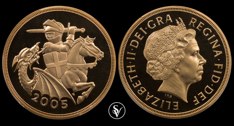 2005 Great Britain £5 Knight edition st George PCGS PR70DCAM