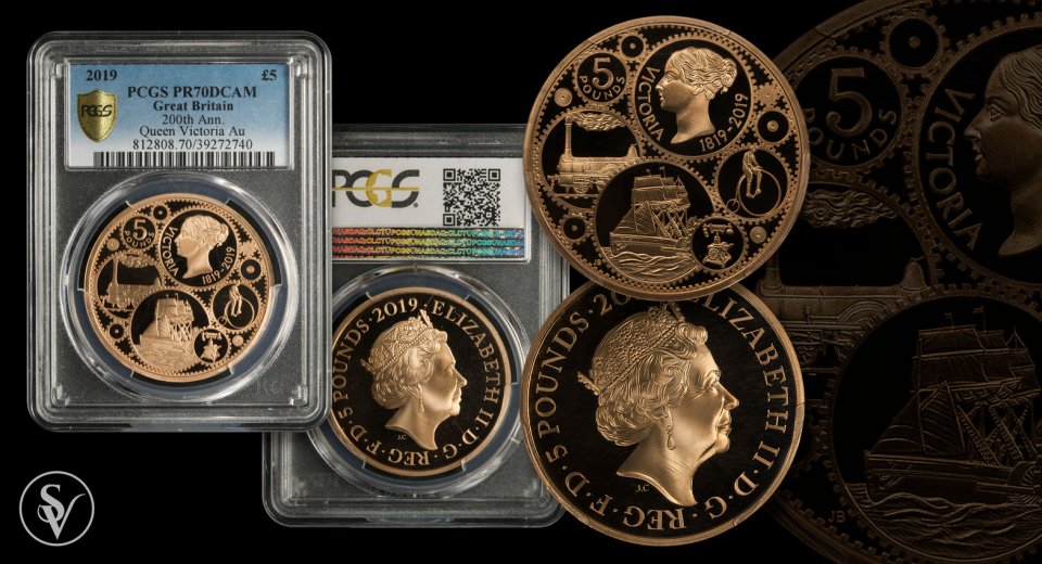 Great Britain £5 2019 Victoria 200th Anniversary PCGS PR70DCAM