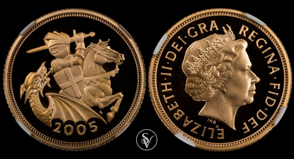 2005 Elizabeth II proof half sovereign PR69 PCGS