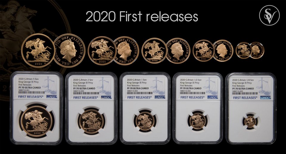 2020 Elizabeth II 200th Anniversary of King George PF70 5 coin set NGC