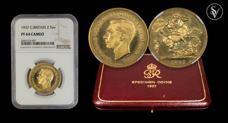 1937 George VI gold proof set NGC