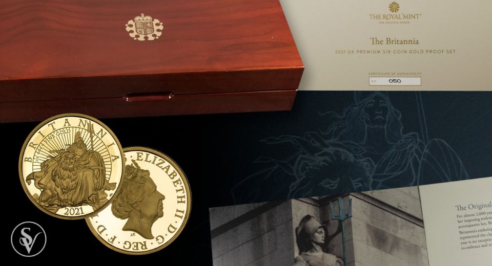 The Britannia 2021 UK Premium Six-Coin Gold Proof Set