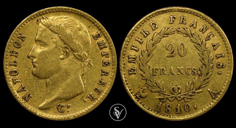 1810 Α  Napoleon I 20 francs gold 