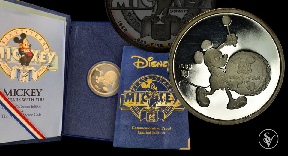 Disney Mickey Mouse Ντραμς ασημένιο νόμισμα 