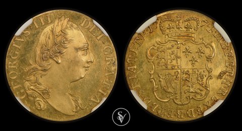 1774 George III proof guinea gold PF63 NGC