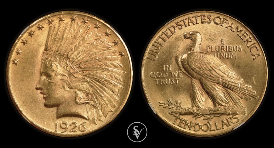 1926 USA 10$ EAGLE INDIAN gold MS63 NGC