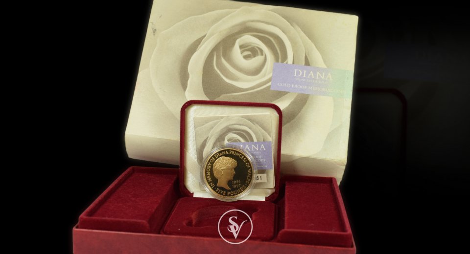 1999 Princess Diana gold 5 pound 