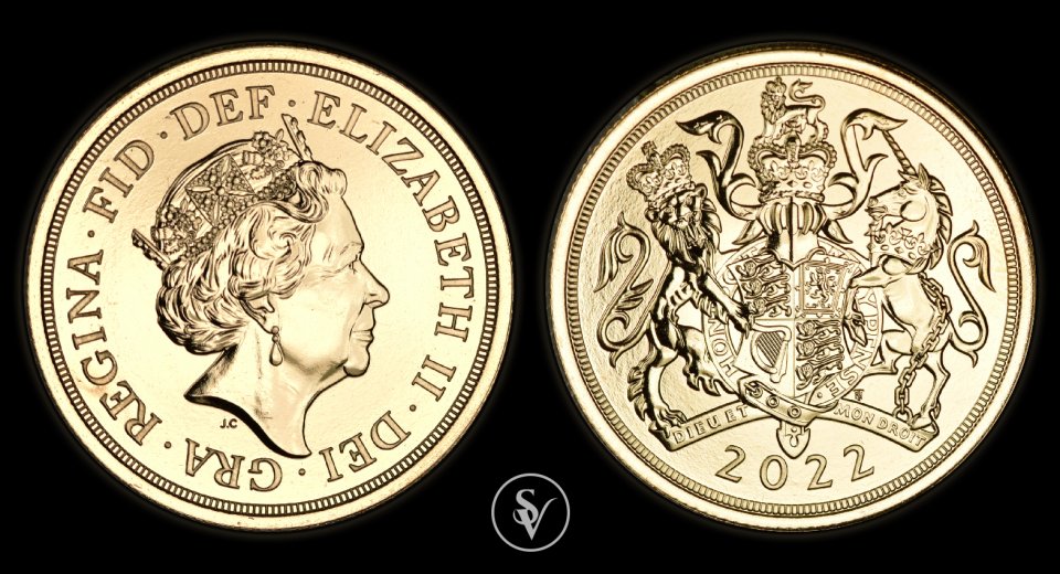 2022 Elizabeth Platinum Jubilee double sovereign BU