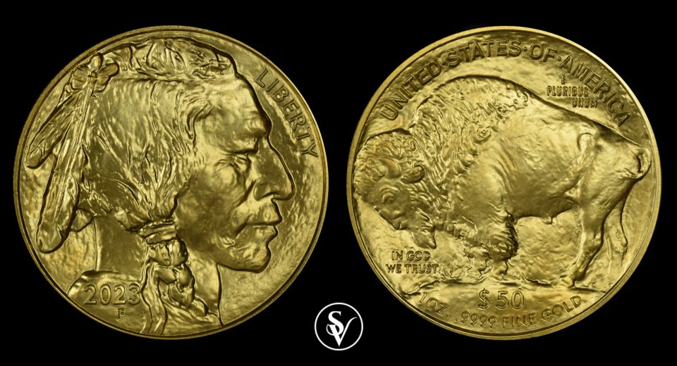 2023 50$ χρυσό νόμισμα Μπάφαλο 1 οζ 