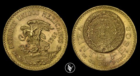 20 Pesos gold Mexico 1959
