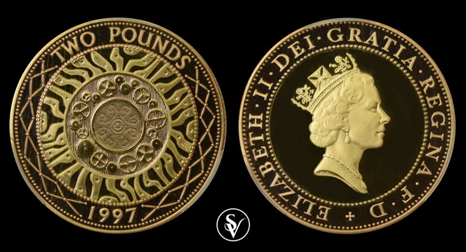 Great Britain £2 pounds 1997 Iron Age PR70DCAM PCGS