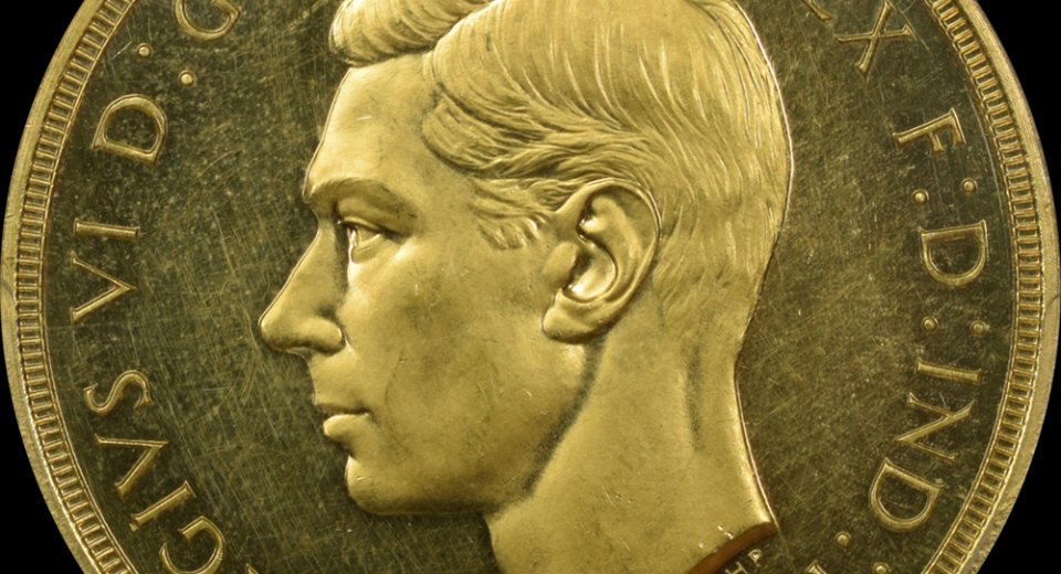 1937 George VI 5 pound gold PR62 PCGS 