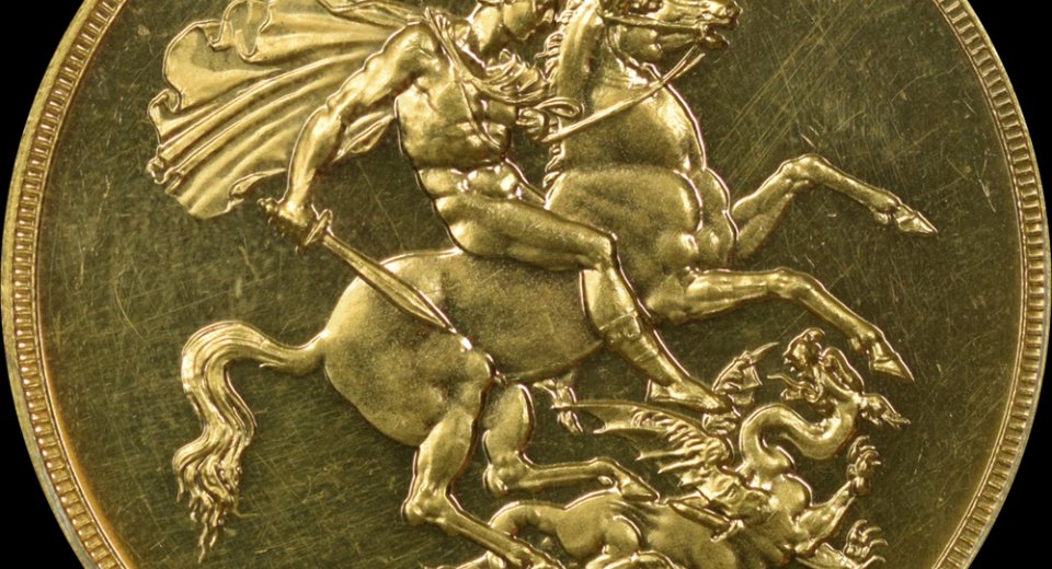 1937 George VI 5 pound gold PR62 PCGS 