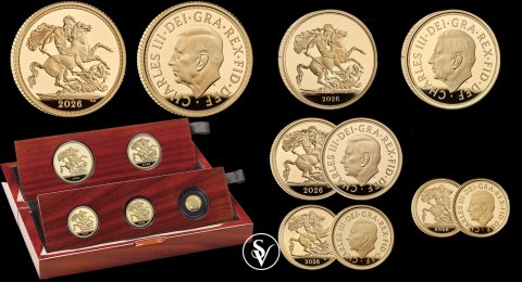 2026 Charles III 5 coin set proof coin 