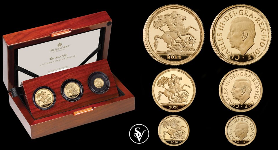 2026 3 coin set proof gold Charles III 