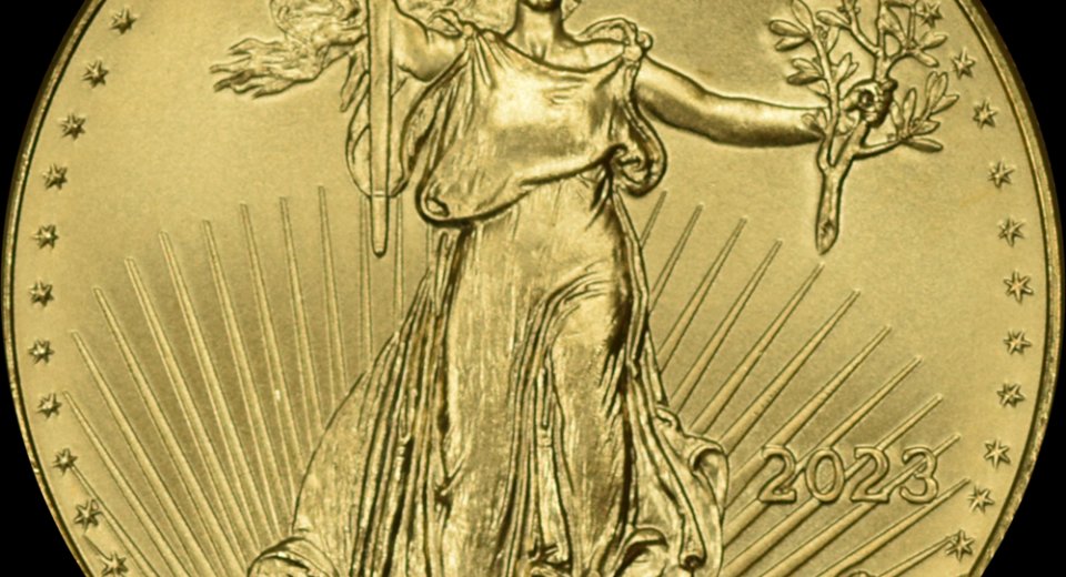 2023 gold 50$ eagle USA BU 1 oz 