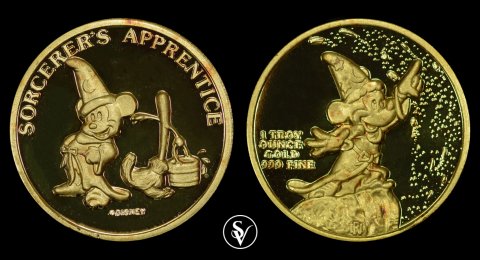 Rarities Mint 1 oz 1987 Mickey Mouse Sorcerer's Apprentice